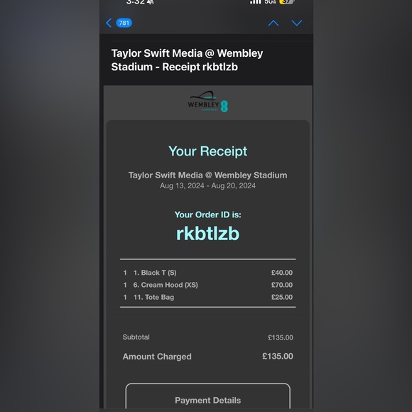 Taylor Swift Eras Tour Hoodie Size XS - Picture 5 of 5